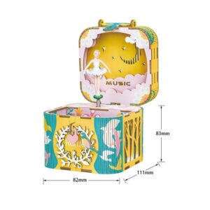 KIT CAJA DE MÚSICA MADERA DIY DANCING BALLERINA