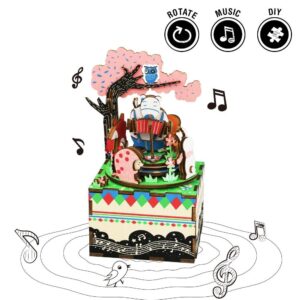 KIT CAJA DE MÚSICA MADERA DIY FOREST CONCERT