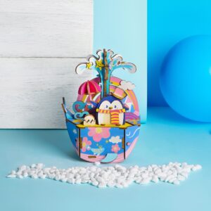 KIT CAJA DE MÚSICA MADERA DIY OCEAN PARK