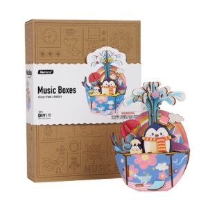 KIT CAJA DE MÚSICA MADERA DIY OCEAN PARK