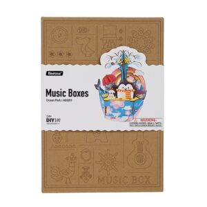 KIT CAJA DE MÚSICA MADERA DIY OCEAN PARK