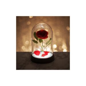 LAMPARA ROSA LA BELLA Y LA BESTIA