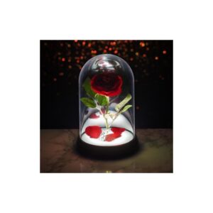 LAMPARA ROSA LA BELLA Y LA BESTIA