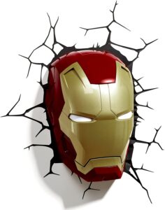 LAMPARA 3D CABEZA IRON-MAN