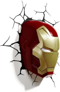 LAMPARA 3D CABEZA IRON-MAN