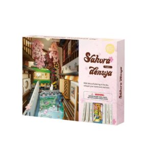 SAKURA DENSYA SUJETALIBROS DIY RINCON MINIATURA ROLIFE
