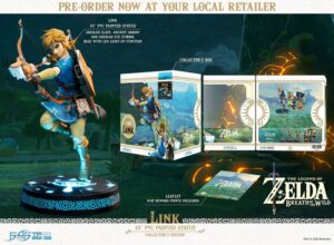 ESTATUA LINK ZELDA BREATH OF THE WILD EDICIÓN COLECCIONISTA