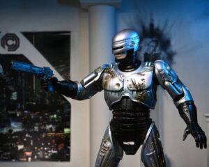 RoboCop Figura Ultimate Battle Damaged RoboCop with Chair