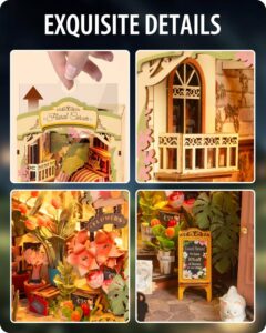 FLORAL CORNER SUJETALIBROS DIY RINCON MINIATURA ROLIFE