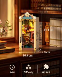 ROMANTIC VENICE SUJETALIBROS DIY RINCON MINIATURA ROLIFE