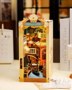 ROMANTIC VENICE SUJETALIBROS DIY RINCON MINIATURA ROLIFE