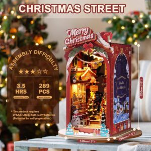 CHRISTMAS STREET SUJETALIBROS DIY RINCON MINIATURA ROLIFE