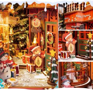 CHRISTMAS STREET SUJETALIBROS DIY RINCON MINIATURA ROLIFE