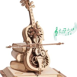 MAGIC CELLO CAJA DE MUSICA MECANICA DIY ROKR ROBOTIME