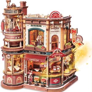EAB02 DREAM COFFEE FACTORY ROKR MAQUETA MADERA DIY